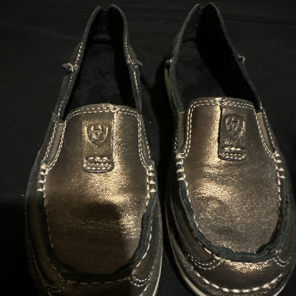 Ariat Womens Cruiser Metallic Bronze Slip On Western Loafer size 5.5